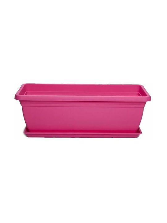 Micplast Mojito Ζαρντινιέρα Πλαστική Φούξια 60x20x17εκ.