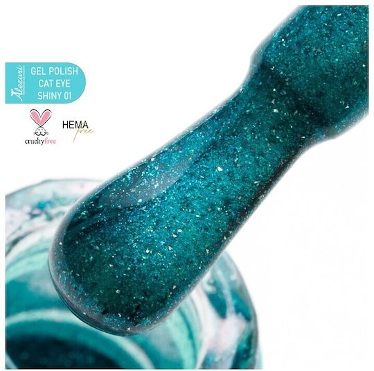 Alezori Ημιμόνιμο Βερνίκι Νυχιών Shiny 01 Cat Eye 15ml