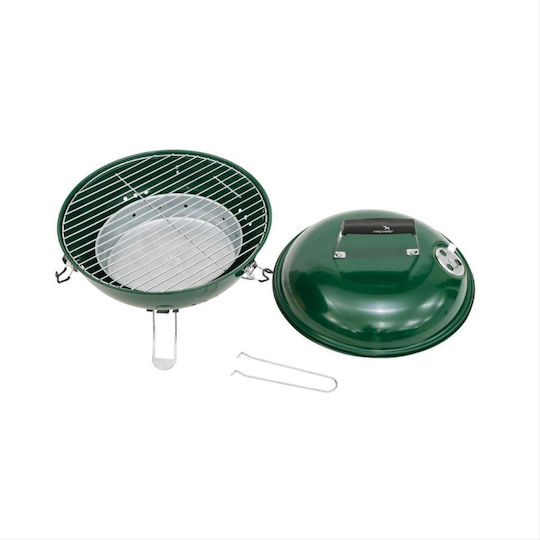 Easy Camp Holzkohlegrill Adventure Grill Tragbar Holzkohlegrill Kessel mit Deckel 35cmx35cm