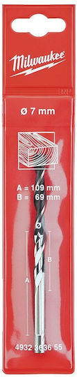 Milwaukee Bohrer mit Zylindrischem Schaft für Holz 7x69mm