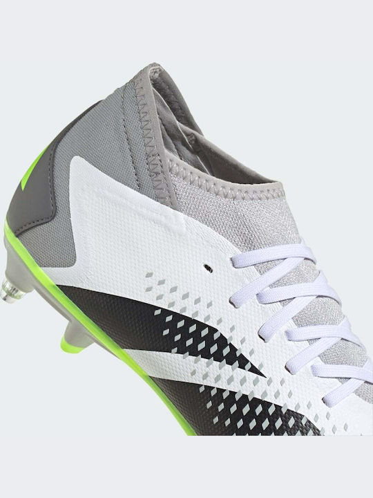 adidas Predator Accuracy.3 Football Shoes with Cleats Cloud White / Core Black / Lucid Lemon