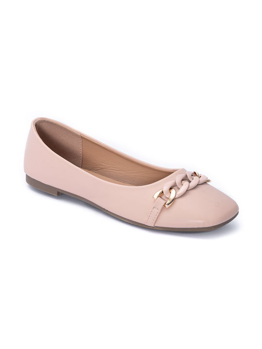 Voi & Noi Damen Ballerinas in Rosa Farbe