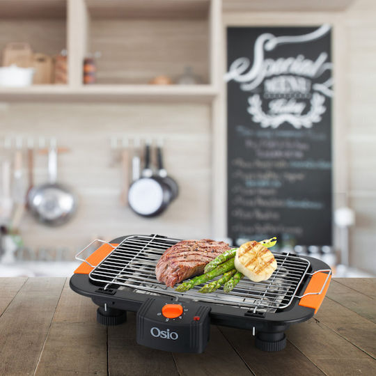 Osio Tabletop Electric Grill Grill 2000W with Adjustable Thermostat 37.4cmx21.9cmcm