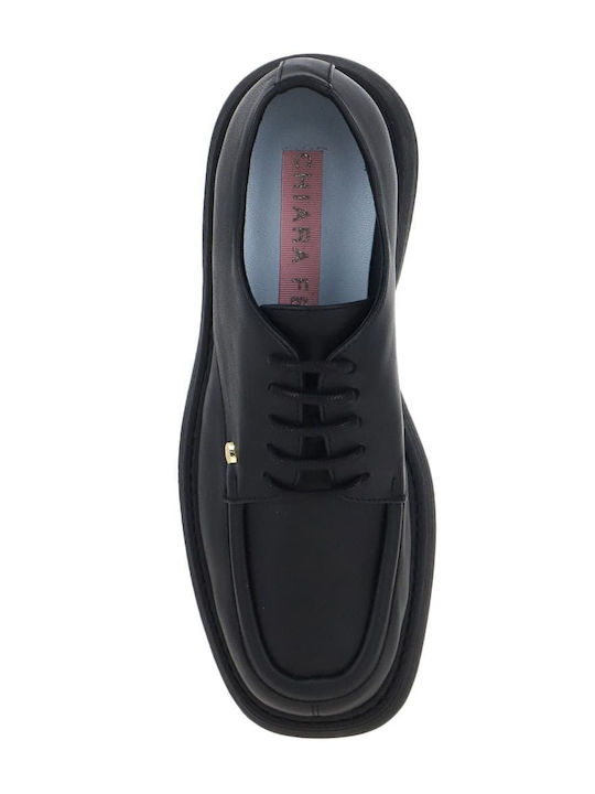 Women's Leather Oxford Shoes Black