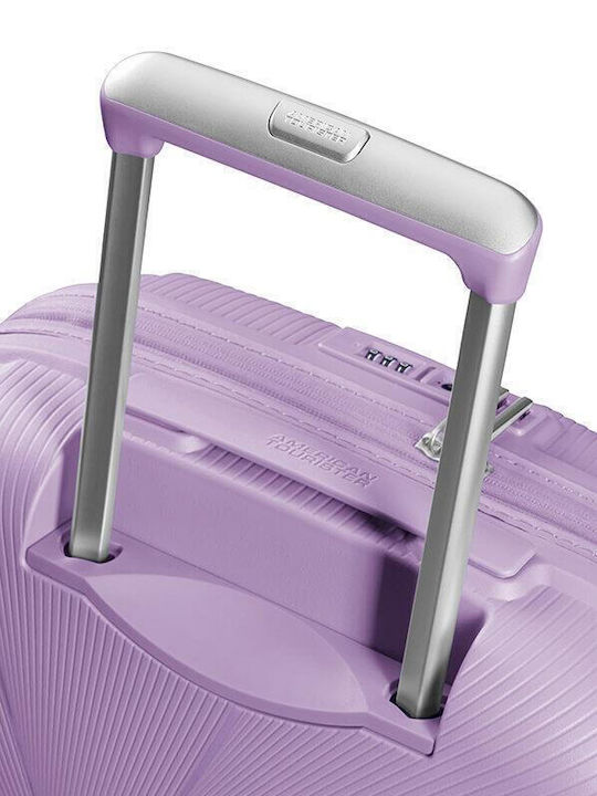 American Tourister Starvibe Βαλίτσα Ταξιδίου Καμπίνας Σκληρή Λεβάντα με 4 Ρόδες Ύψους 55εκ.