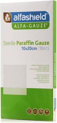 Alfashield Sterile Gauze Pads 10x20cm Paraffin 10pcs