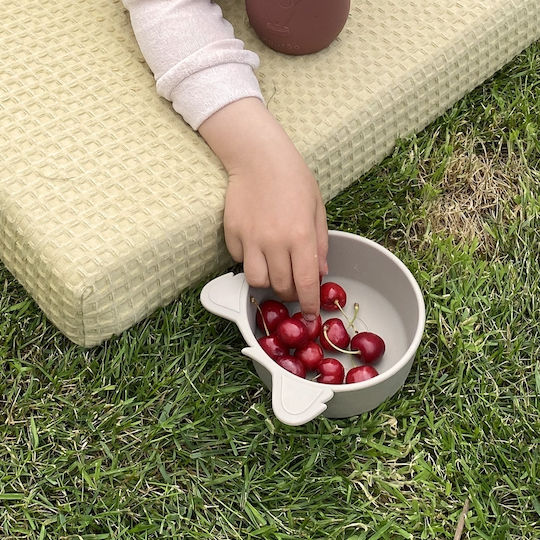 Nuuroo Baby Food Plate Alex Koala Made of Silicone Mahogany 2 Pieces