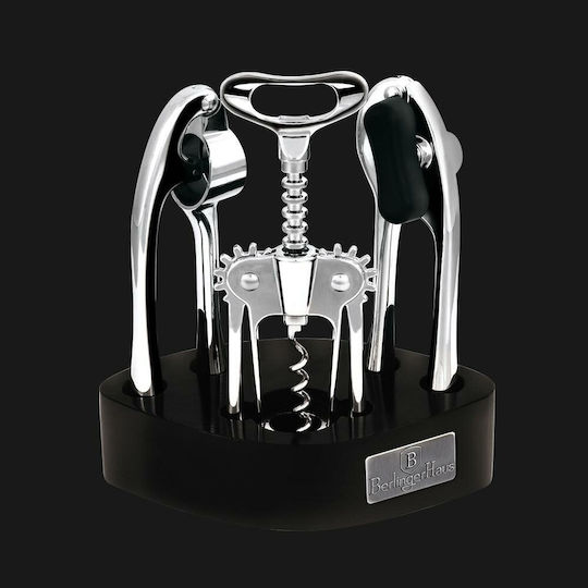 Berlinger Haus Cooking Utensil Set with Base Black Black Royal Collection 3pcs