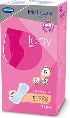 Hartmann MoliCare Premium Lady Pad Women's Incontinence Pad Light Flow 2 Drops 14pcs