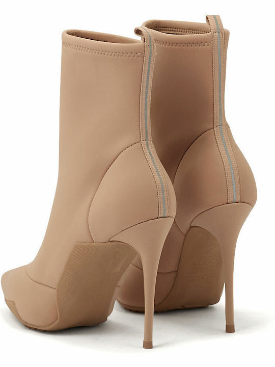 Stiefeletten Damen Beige -02892