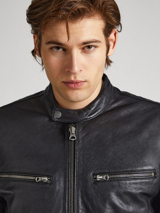 Berl Leather Jacket Black