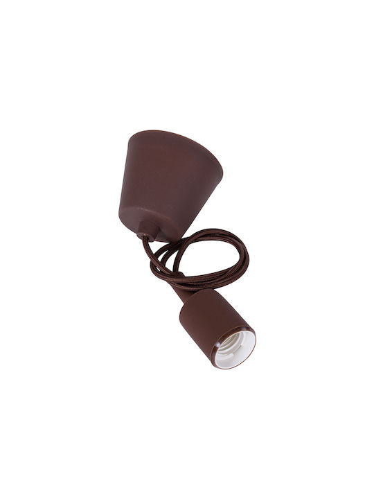 GloboStar Cablito Pendant Light Brown with Socket E27 4x110cm