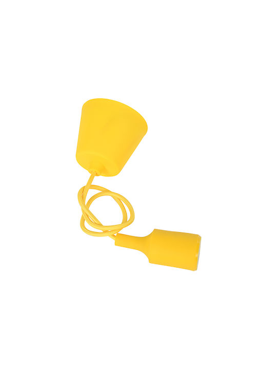 GloboStar Cablito Pendant Light Yellow with Socket E27 4x110cm