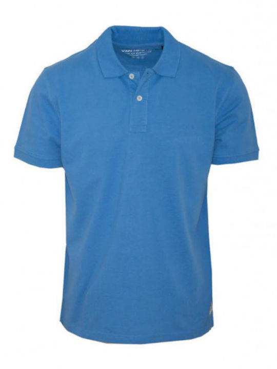 Polo Kurzarmbluse Blau
