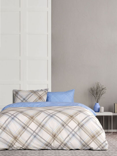 Kocoon Cube Κουβερλί Μονό από Βαμβάκι & Πολυεστέρα Beige 160x240cm