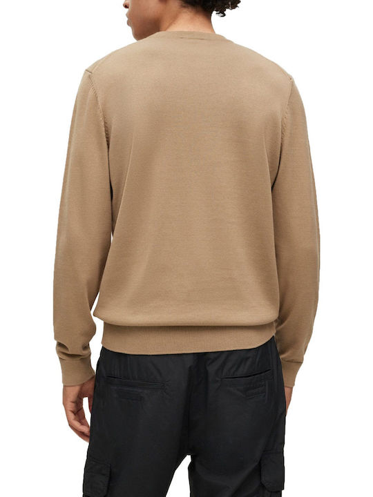 Hugo Boss Herren Langarm-Pullover Beige