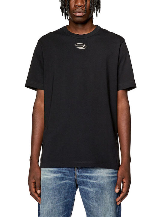 Diesel Herren T-Shirt Kurzarm Schwarz