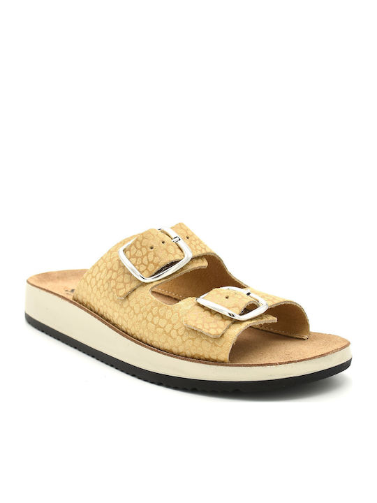 Din piele Sandale casual damă Anatomici în Culoare Bej