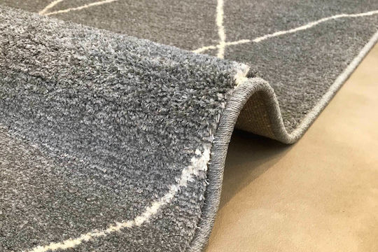 Ragolle Sherpa Set Modern Schlafzimmer-Teppichsets Synthetisch,Polyester/Cotton/Leather Gray 49004-4262 3Stück