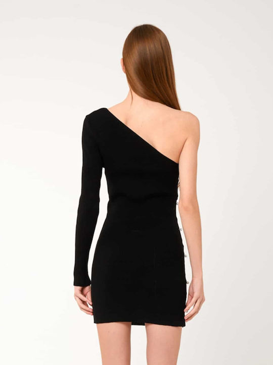 Linda Sommer Mini Kleid Schwarz