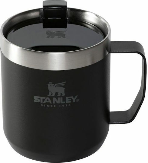 Stanley Classic Legendary Camp Mug Glass Thermos Stainless Steel BPA Free 350ml Matte Black With Handle