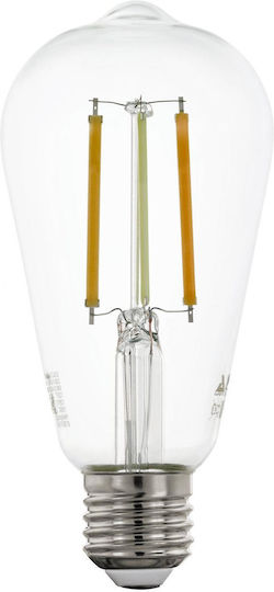 Eglo LED Bulb 6W for Socket E27 and Shape ST64 Warm to Cool White 806lm Dimmable