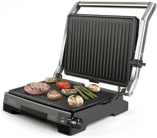 Black & Decker BXGF2200E Sandwich Maker Grill 2200W Black