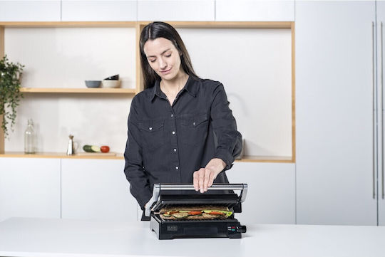 Black & Decker BXGF2200E Sandwich Maker Grill 2200W Black