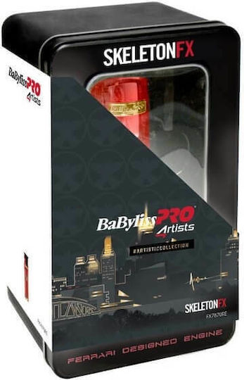 Babyliss Pro SkeletonFX Professional Rechargeable Hair Clipper Red FX7870RE