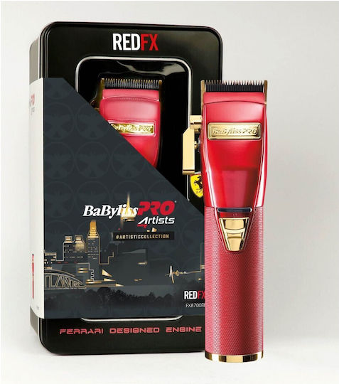 Babyliss Pro 4rtists FX Επαγγελματική Επαναφορτιζόμενη Κουρευτική Μηχανή Κόκκινη FX8700RE