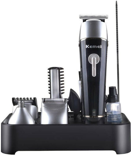 Kemei Set Rechargeable Hair Clipper Black KM-1015