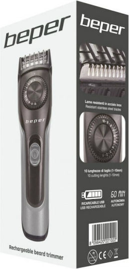 Beper Rechargeable Hair Clipper Gray 40.332