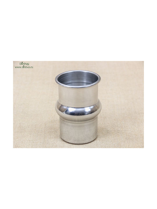 Metallic Napkin Holder Silver 7.2x7.2cm DISM0118