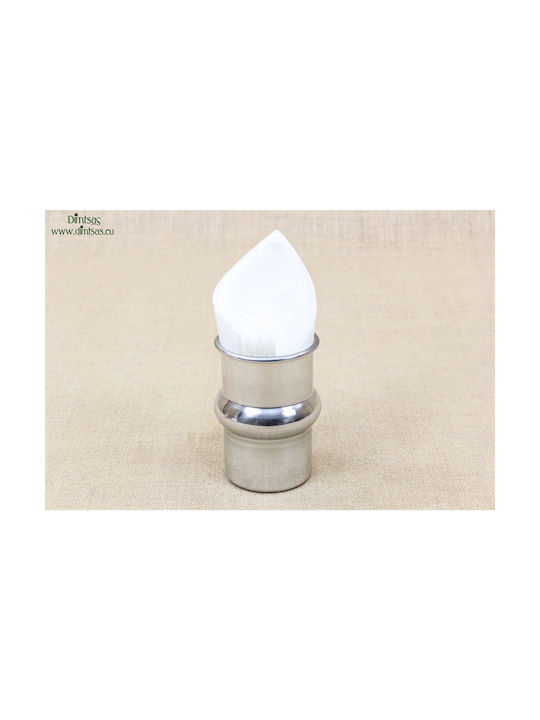 Metallic Napkin Holder Silver 7.2x7.2cm DISM0118