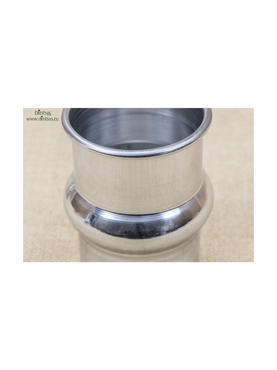 Metallic Napkin Holder Silver 7.2x7.2cm DISM0118