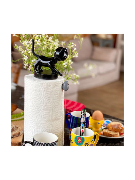 Pylones Plastic Paper Towel Holder Black 11.5x23x35cm 35700