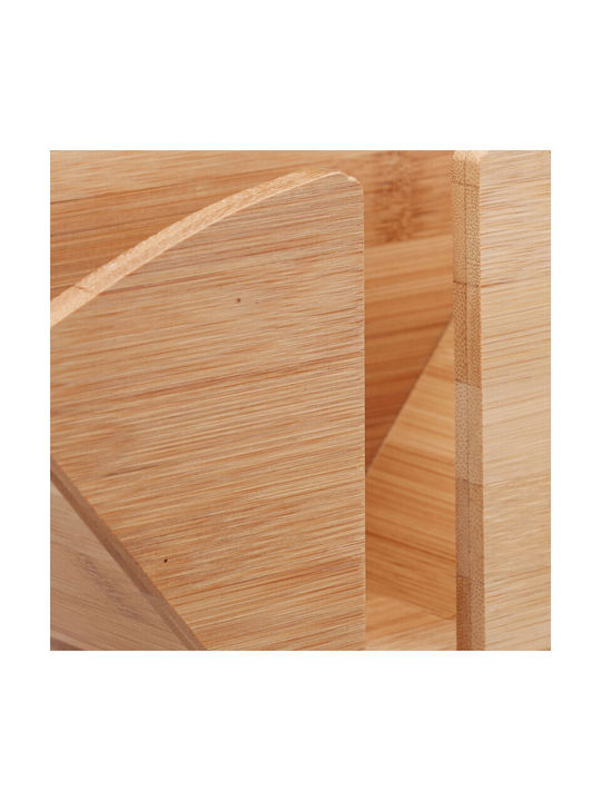 Relaxdays Wooden Napkin Holder Brown 10021557