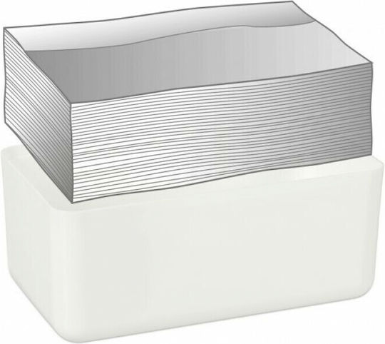 Relaxdays Θήκη για Χαρτομάντηλα Ξύλινη Λευκή 10x23x13cm 10027743