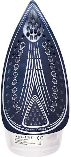 Sokany PL-388 Travel Iron Steam 1000W with Ceramic Plate