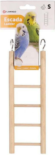 Flamingo Wooden Bird Cage Game Staircase 22x7cm