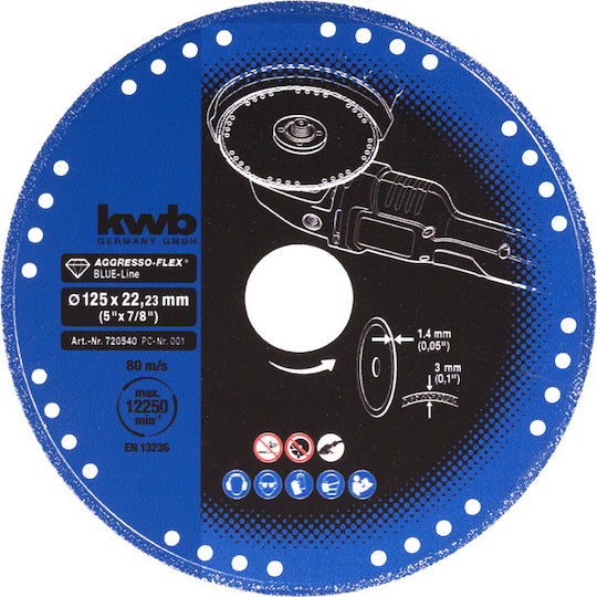 KWB Disc de tăiere Metalic 125mm