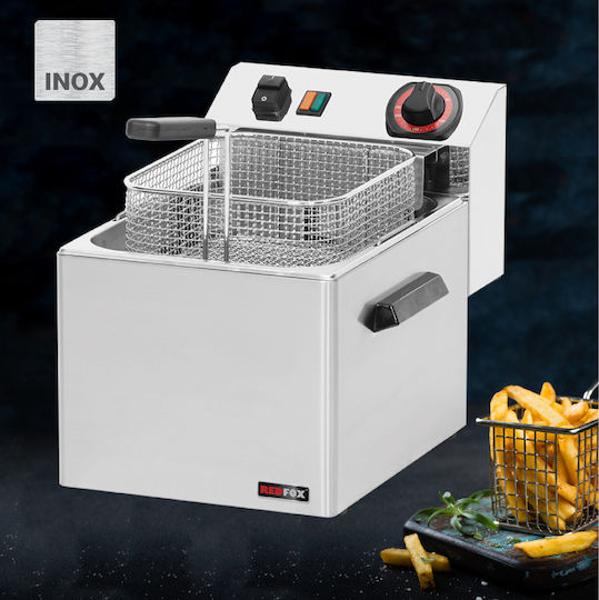 RM Gastro Ηλεκτρική Φριτέζα 3.4kW Χωρητικότητας 8lt 27x42x30cm