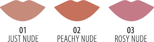 Golden Rose Nude Look Velvety Matte LipColor Υγρό Κραγιόν Matte 01 Just Nude 5.5gr
