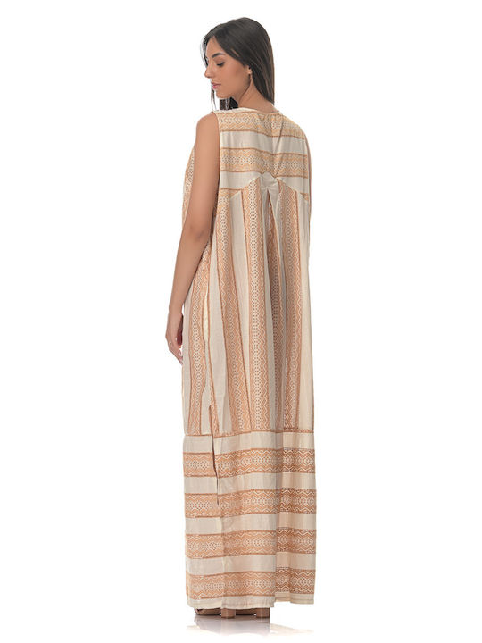 Coocu Summer Maxi Dress Beige