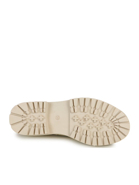 Stiefeletten Damen Beige