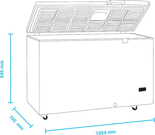 Tefcold Se4045 P Congelator Comercial Piept 400lt 600W L150.4 x A70.5 x Î94.5cm