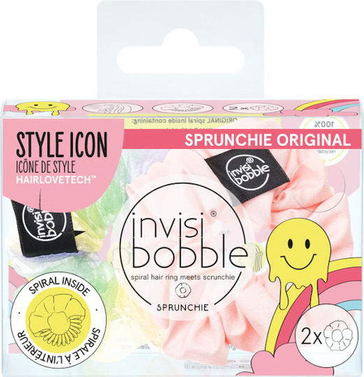 Invisibobble Sprunchie Original Scrunchies Retro Dreamin Hue-Man Love 2τμχ