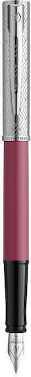 Waterman Allure Ballpoint Pen Set Fine with Quill Fine Pink in a Case (with Personalization) (in a Paper Cassette)