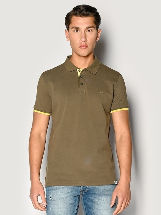 Camaro Men's Short Sleeve Blouse Polo Khaki