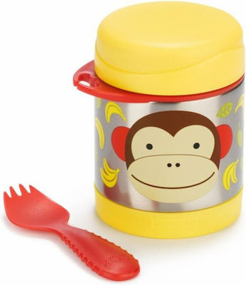 Skip Hop Monkey Kids Set Lunch Stainless Steel Box 0.35lt Multicolour